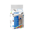 Bag of Mapei Keracolor FF grout with product information and application image.