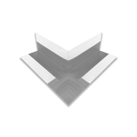 A gray corner guard on a white background.
