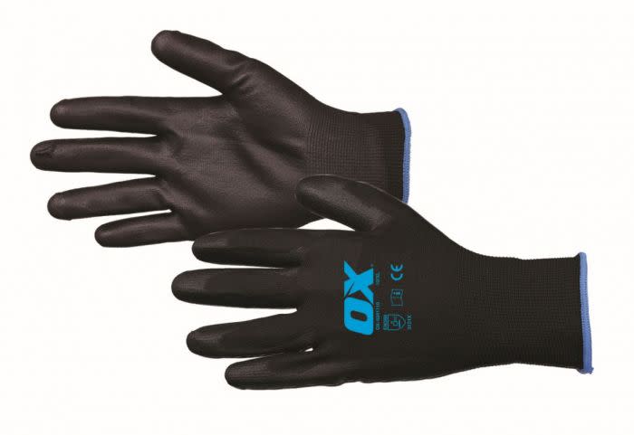 OX PU Flex Nano Foam Palm Safety Gloves – Size 9 (L)