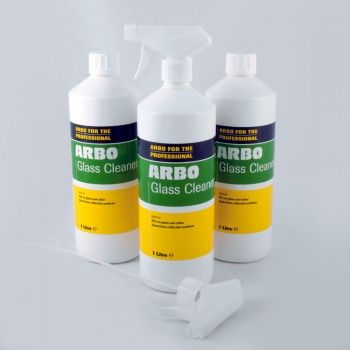 A one-litre metal canister of ARBO Cleaner No 16 on a light background. The label includes the product name and the phrase "Made for the Professional," along with a manufacturing date and batch number.