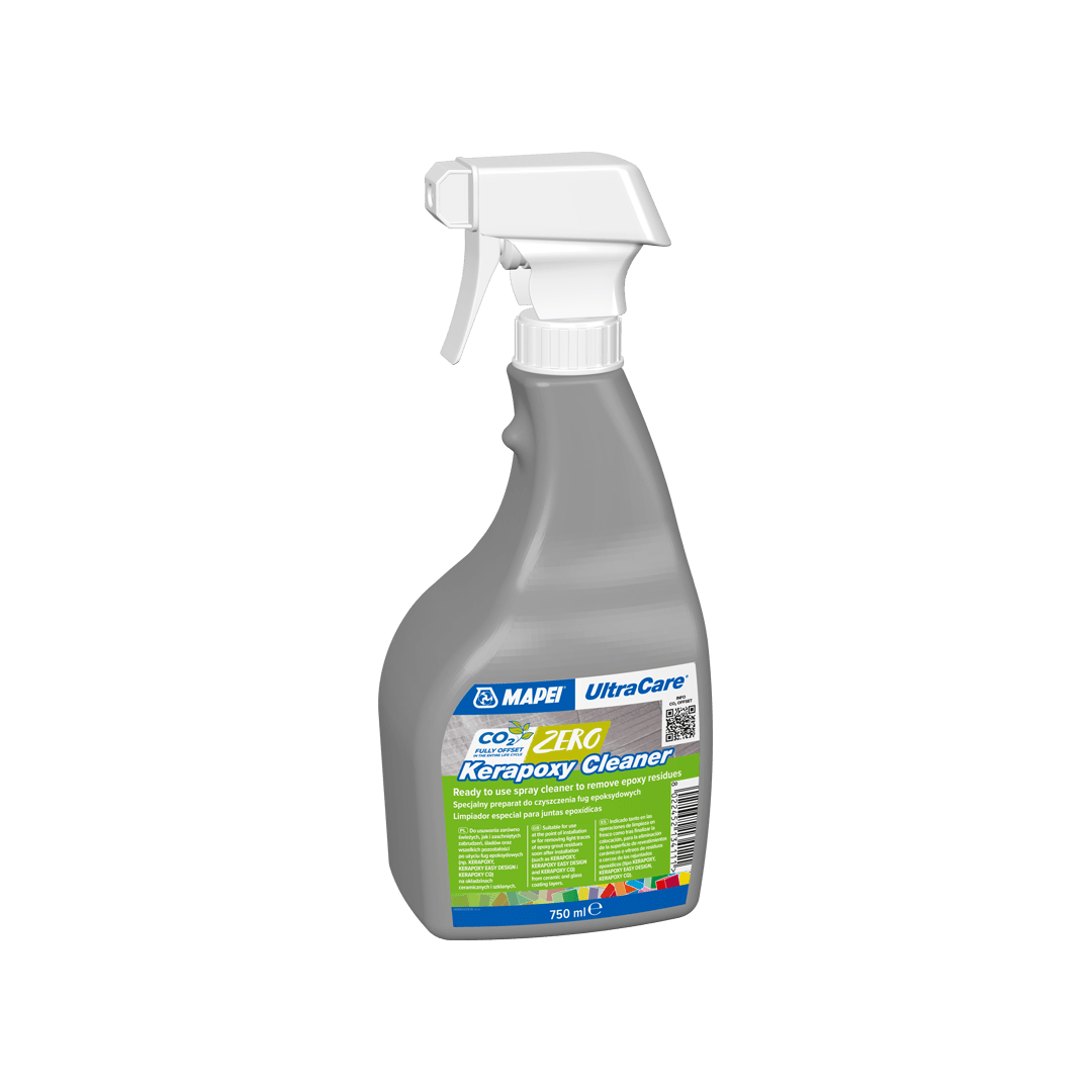 Spray bottle of UltraCare Kerapoxy Cleaner on a transparent background.