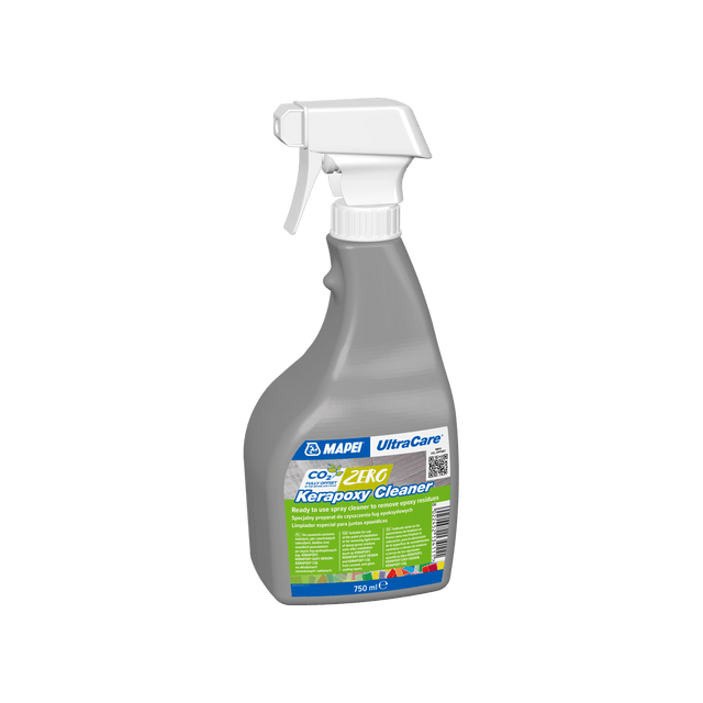 Spray bottle of UltraCare Kerapoxy Cleaner on a transparent background.