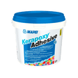 MAPEI Kerapoxy Adhesive bucket on a white background.