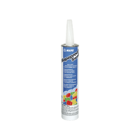 Cartridge of Mapei Mapesil sealant on a plain background.