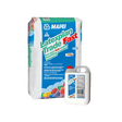 Mapei Latexplan Trade Fast smoothing and levelling compound bag and liquid bottle.