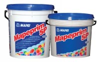 Two buckets of MAPEI Mapesil SP sealant on a white background.