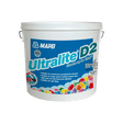 A bucket of Mapei Ultralite D2 tile adhesive with product details and branding.