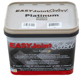 A container of EASYJoint Select Platinum paving joint compound with a color sample.