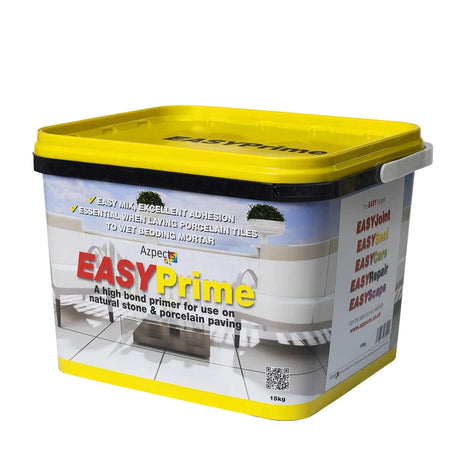 A 15kg tub of EASYPrime high-bond primer for natural stone and porcelain paving.