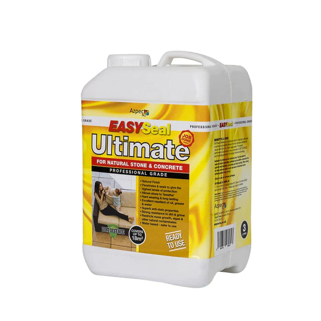 Plastic container of EASYSeal Ultimate sealer for natural stone and concrete.