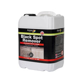 A 5-litre container of Azpects professional-grade Black Spot Remover for patios and drives.